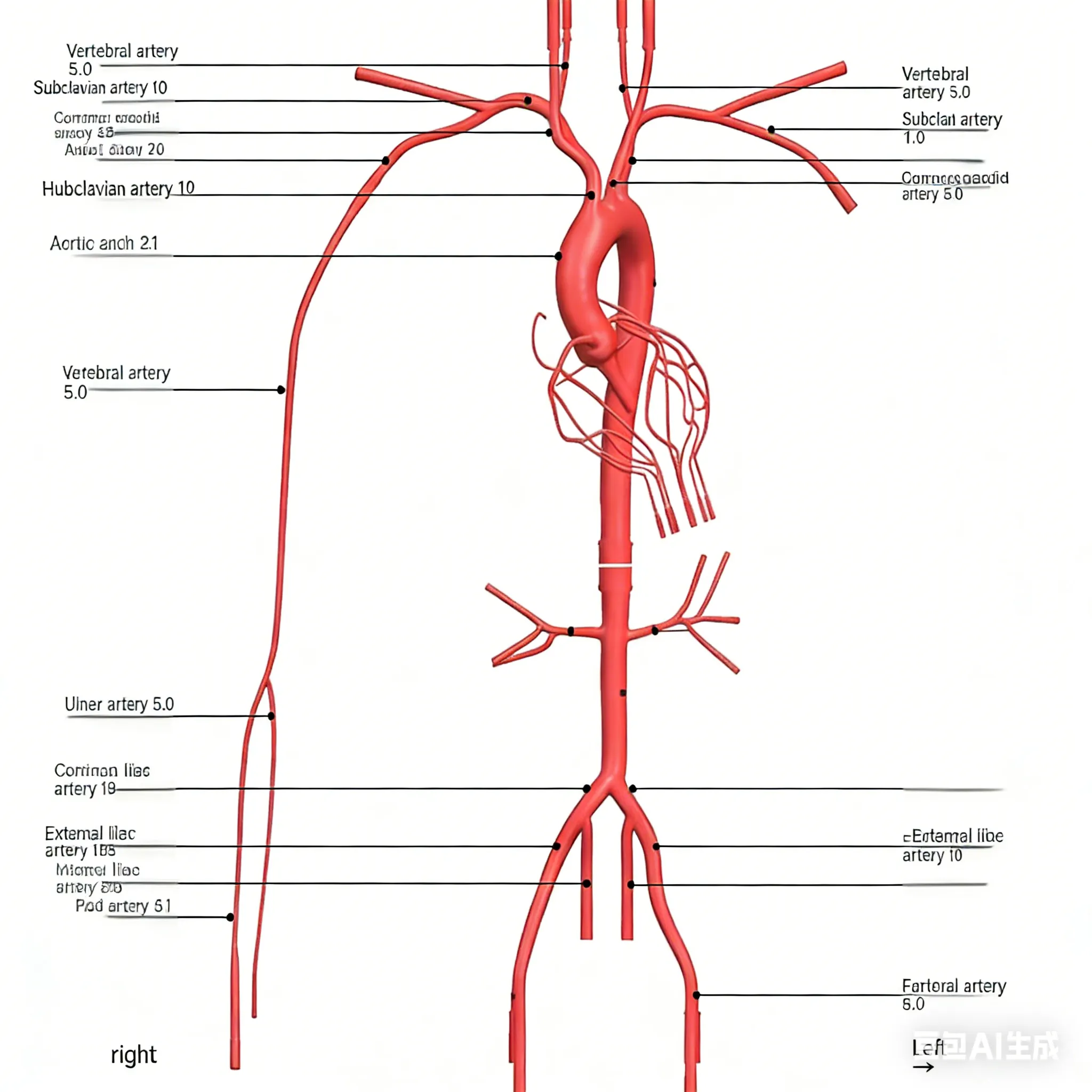 Drawing of Coronary Training Model - A